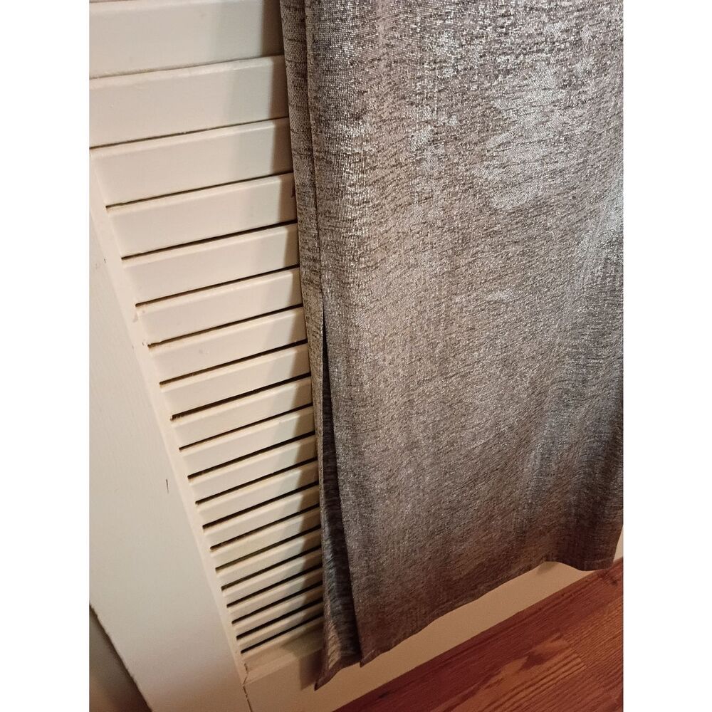 connected apparel Silver Metallic Cowl Neck Maxi Dress - Picture 6 of 6